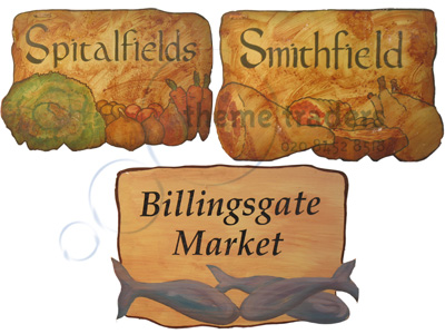 Market signs Props, Prop Hire