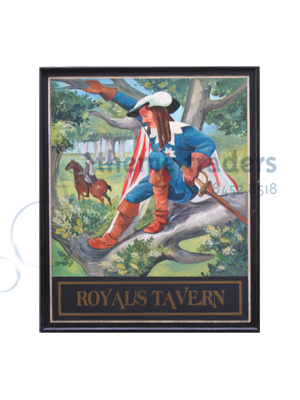 Royals Tavern Sign Props, Prop Hire