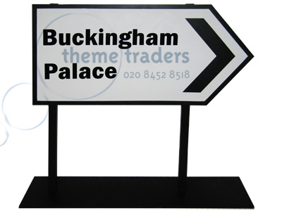 Buckhingham Palace sign Props, Prop Hire