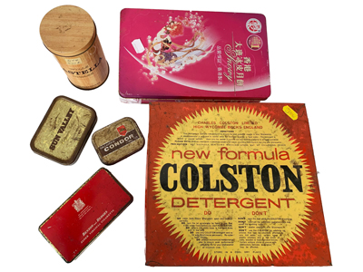 Retro Advertising Tins Props, Prop Hire