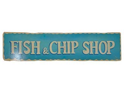 Fish and Chip Sign Props, Prop Hire