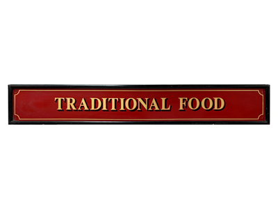 Traditional Food Retro Pub Sign Props, Prop Hire