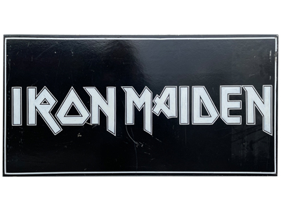 Large Iron Maiden Wooden Sign Props, Prop Hire