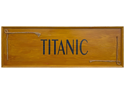 Titanic Sign Props, Prop Hire