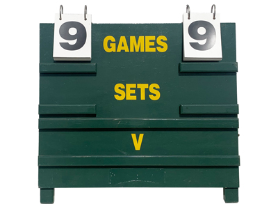 Tennis A Frame Scoreboard Props, Prop Hire