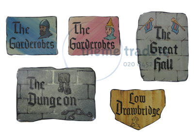 Medieval Signs Props, Prop Hire