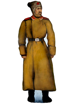 Russian Civil War Red Army Soldier Silhouette Props, Prop Hire