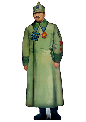 Russian Civil War Red Army Soldier Silhouette Props, Prop Hire