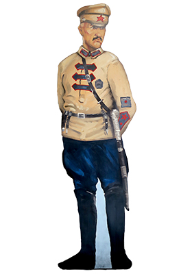 Russian Civil War Red Army Official Silhouette Props, Prop Hire