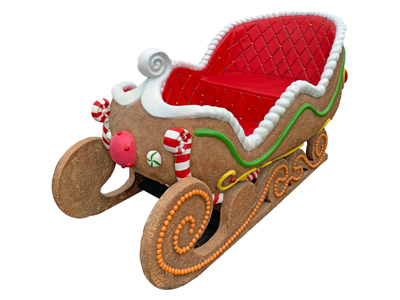 Gingerbread Sleigh Props, Prop Hire