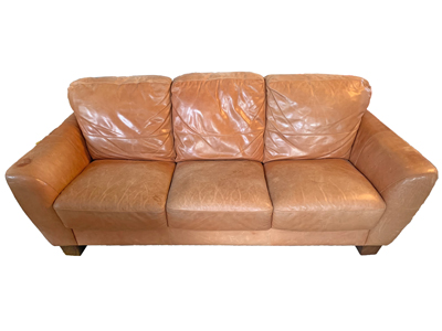 Leather Comfy 3 Seater Sofa Props, Prop Hire