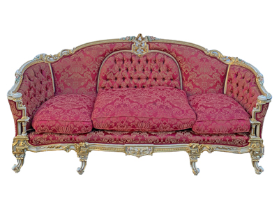 Baroque Sofa Settee Props, Prop Hire