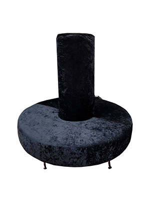 Black Circular Seating Unit Props, Prop Hire