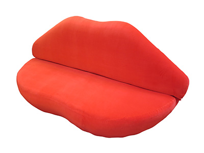 Red Lips Sofa (wear and tear) Props, Prop Hire