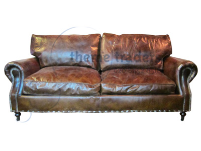 Distressed Leather Sofa Props, Prop Hire