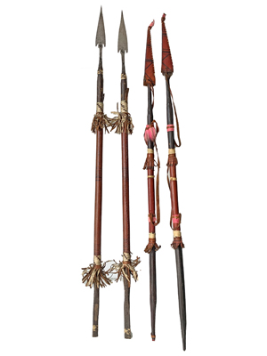 African Tribal Spears Props, Prop Hire