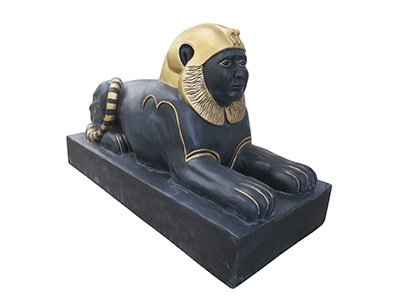 Black and Gold Sphinx Props, Prop Hire