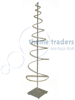 Spiral Tree Silver Props, Prop Hire