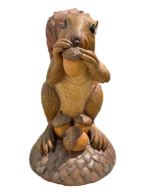 6 Foot Squirrel Statue Props, Prop Hire