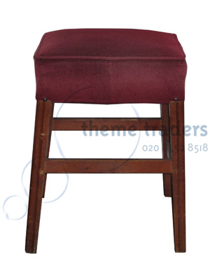 Burgundy stool Props, Prop Hire