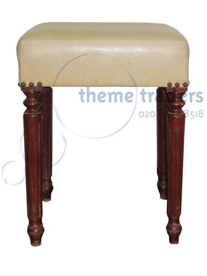 Cream Stool Props, Prop Hire