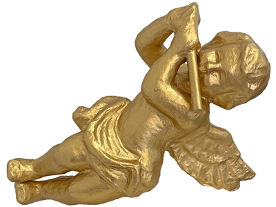 Lightweight Cherub With Flute Props, Prop Hire