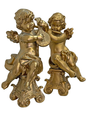 Table Cherubs Mandolin and Flute Props, Prop Hire