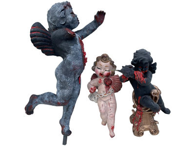 Creepy Church Horror Cherubs Props, Prop Hire