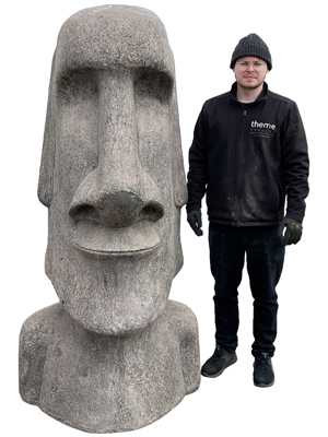 Lifesize Easter Island Head Statues Props, Prop Hire