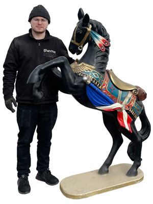 1.75 Metre Rearing Horse Statue Props, Prop Hire