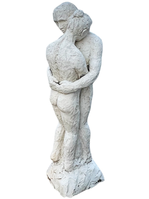 Concrete 80Cms Lovers Statue Props, Prop Hire