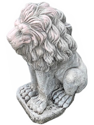 Garden Concrete Lion Statues Props, Prop Hire