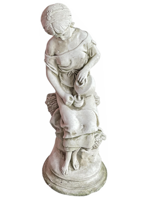 Fine Marble Classic Woman 70cms Statue Water Pourer Props, Prop Hire