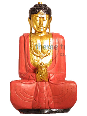 Sitting Buddha Red Props, Prop Hire