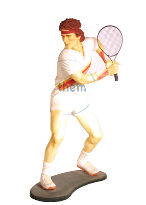 Tennis Player Statue Props, Prop Hire