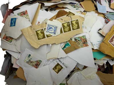 Large Collection of Postage Stamps (2000's) Props, Prop Hire