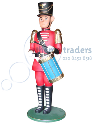 Statue Nutcracker with Blue Drum Props, Prop Hire