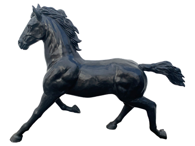 Black Charging Horse Props, Prop Hire