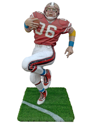 American Football Retro Sports Bar Statue (2M) Props, Prop Hire