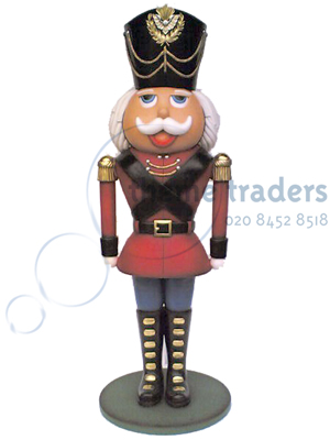 2 Metre Statue Toy Soldier with White Moustache Props, Prop Hire