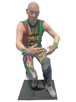 Lifesize Grunge Man Statue Props, Prop Hire