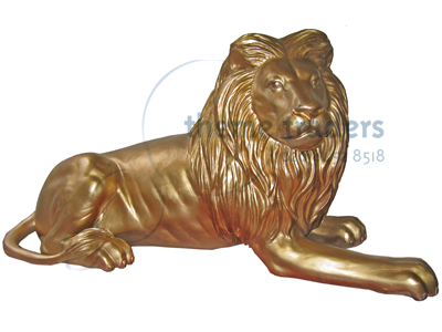 Golden Lion Statue Props, Prop Hire