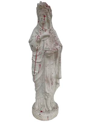 Graveyard Blood Stained Statue Props, Prop Hire