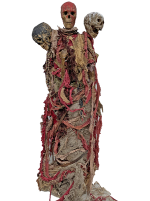 3 Headed Voodoo Curse Mummy Corpse Props, Prop Hire