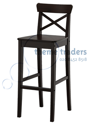 Dark Brown Bar Stool Props, Prop Hire