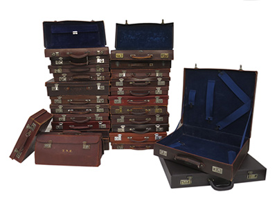 Brown Leather Briefcase Props, Prop Hire