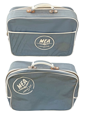 Mea Vintage Cedar Jet Airline Bag Props, Prop Hire