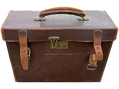 Victorian Leather Album Case Briefcase Props, Prop Hire