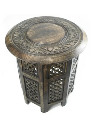 Ornate Wooden Side Table Props, Prop Hire