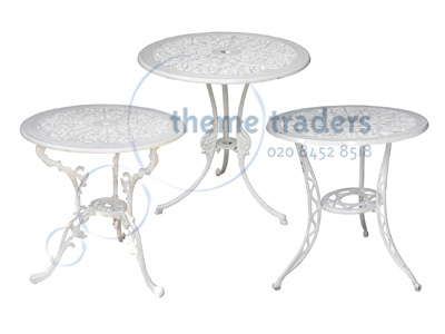 Garden Tables (150 available) Props, Prop Hire